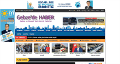 Desktop Screenshot of gebzedehaber.com